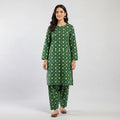 2 Pcs Women's Unstitched Printed Suit